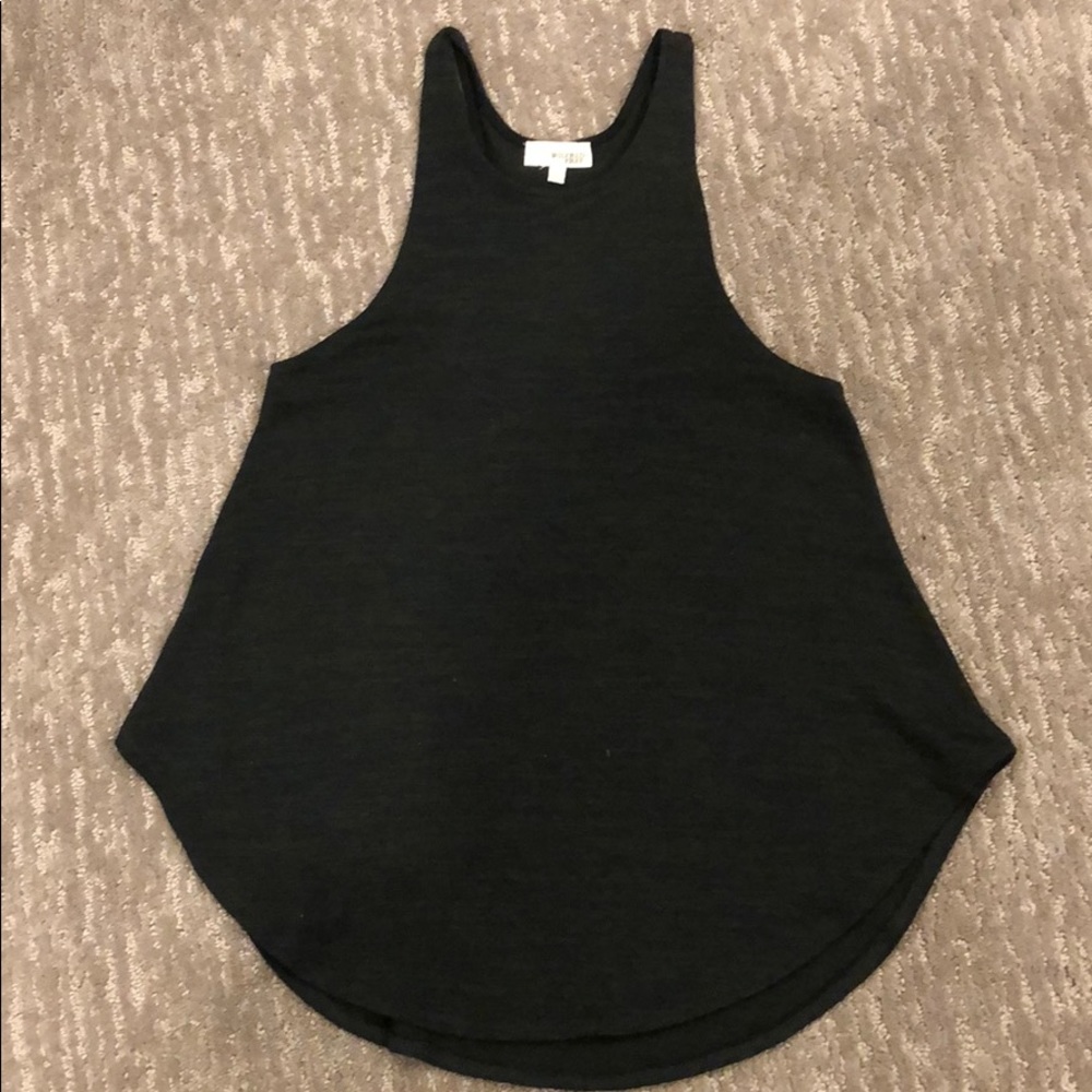 Aritzia Wilfred Free Dark Heathered Green Tank